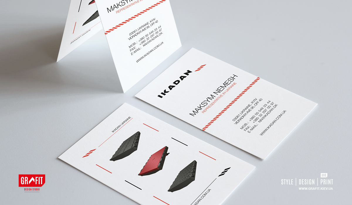 Дизайн візиток Ikadan