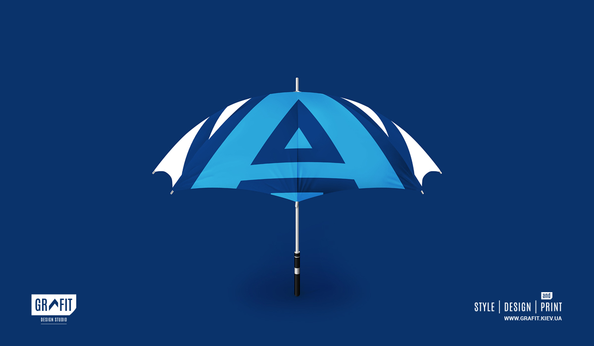 Разработка логотипа и фирменного стиля бухгалтерской компании - дизайн зонта