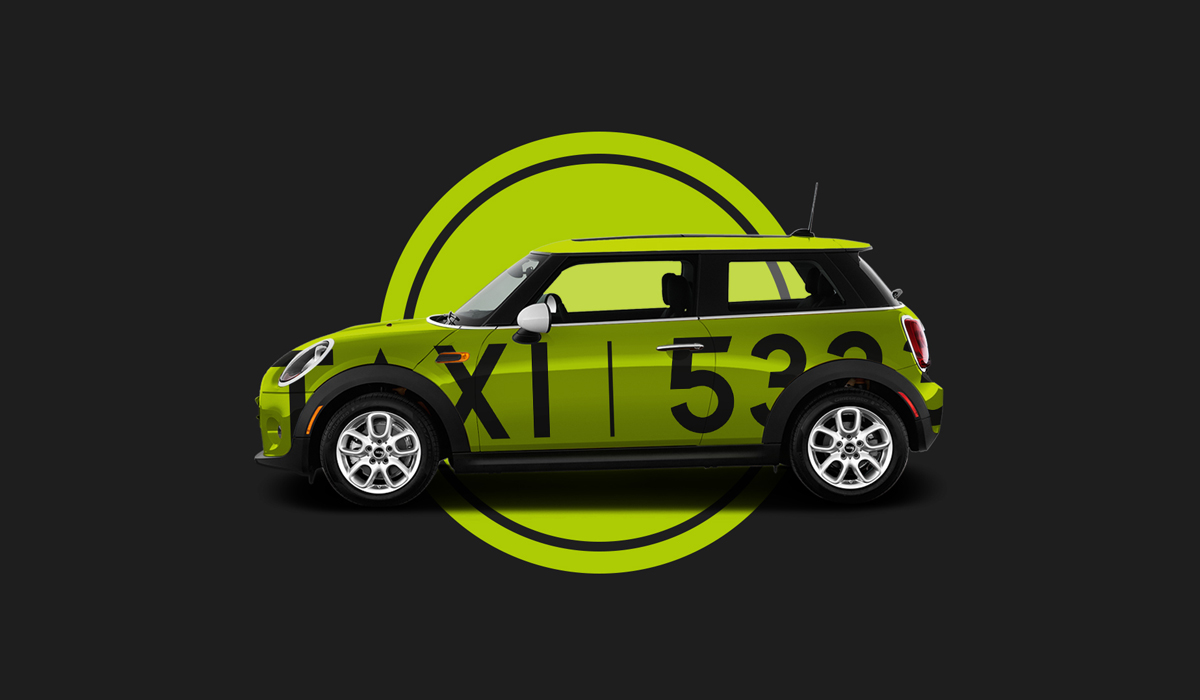 Дизайн логотипа службы такси