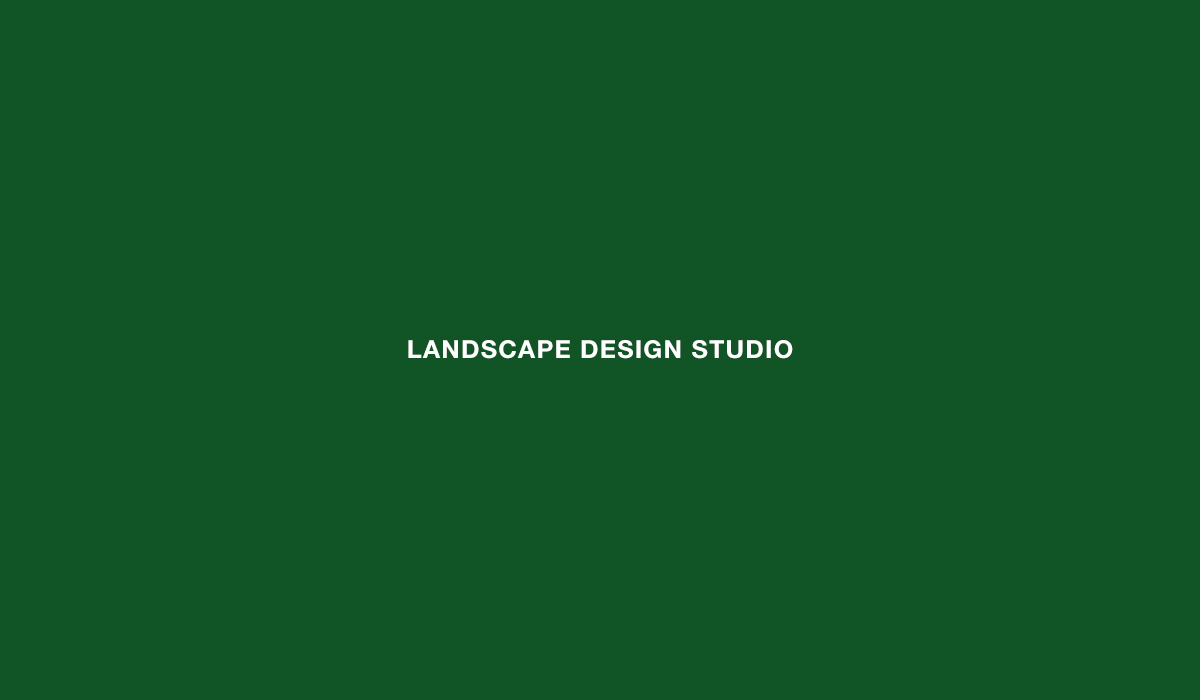 Создание логотипа студии ландшафтного дизайна